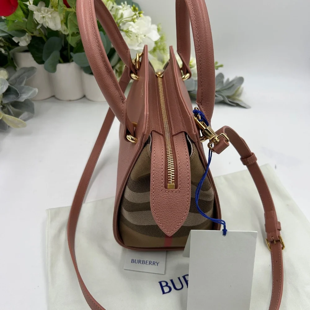 Women’s Burberry, mini top handle, satchel handbag, detachable shoulder strap - Picture 15 of 15